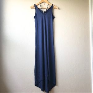 Old Navy V-Neck Sleeveless Navy Blue Maxi Dress XS